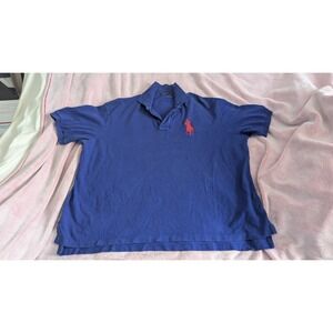 Mens Big Pony Y2k Ralph Lauren Polo Size 3xb Big Blue